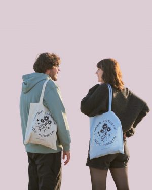 Friendly Shop Tote Bag in Cotone Biologico