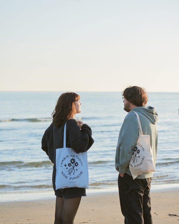 Friendly Shop Tote Bag In Cotone Biologico Insieme