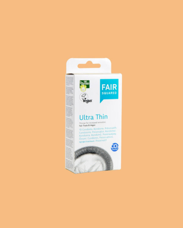 Fair Squared Preservativi Vegani in Lattice Naturale Ultrathin Scatola