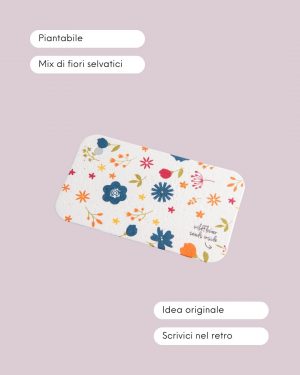 BLOOM Your Message Targhetta Regalo Piantabile Flowers Info