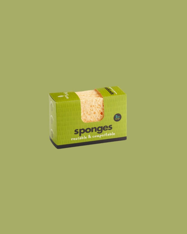 EcoLiving Set 2 Spugne in Cellulosa per Pulizie 2 Large