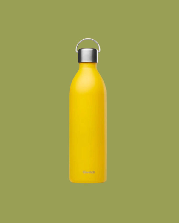 Qwetch Borraccia Termica in Acciaio Inossidabile 1L Yellow