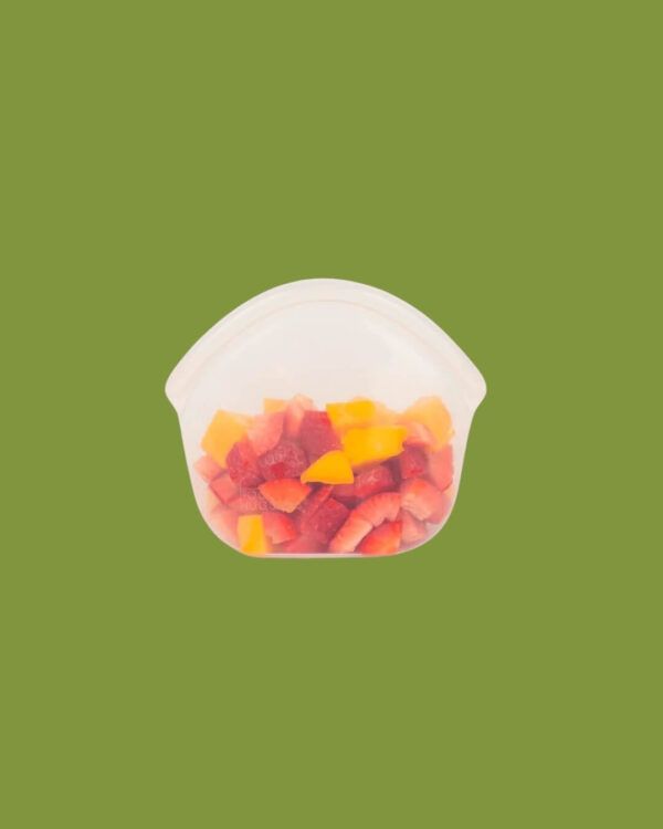 Food Huggers Busta in Silicone Riutilizzabile Small Clear