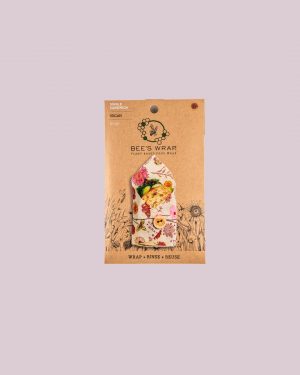 Bees Wrap Foglio Cerato Vegan per Alimenti Sandwich Wrap