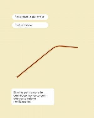 Bareaya Cannuccia Riutilizzabile in Acciaio Inossidabile Info