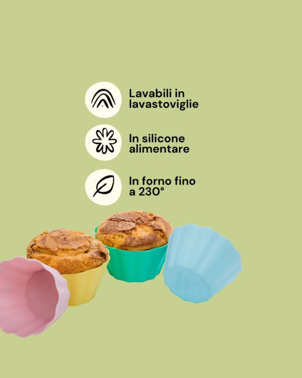 Backefix Pirottini in Silicone per Muffin Info