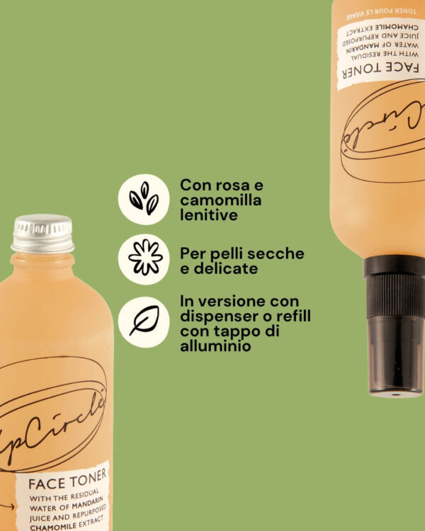 UpCircle Tonico Viso con Acido Ialuronico Info