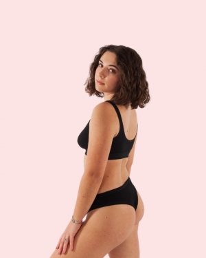 CASAGiN Slip Brasiliana in Lenzing Modal Nero Laterale
