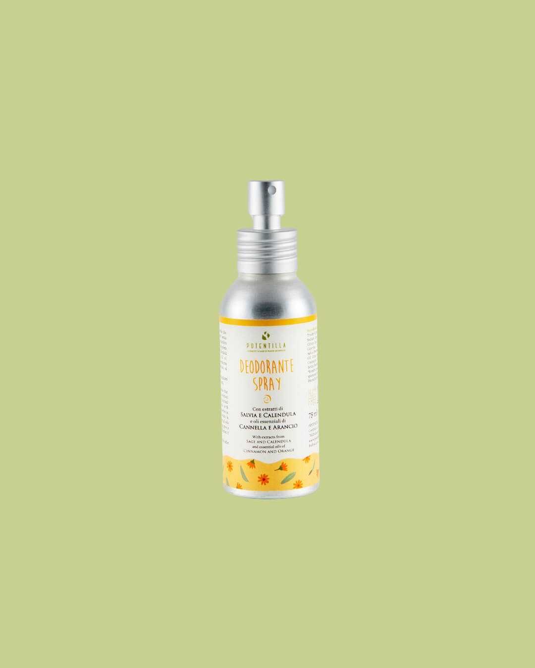 Potentilla deodorante ricaricabile spray cannella dispenser