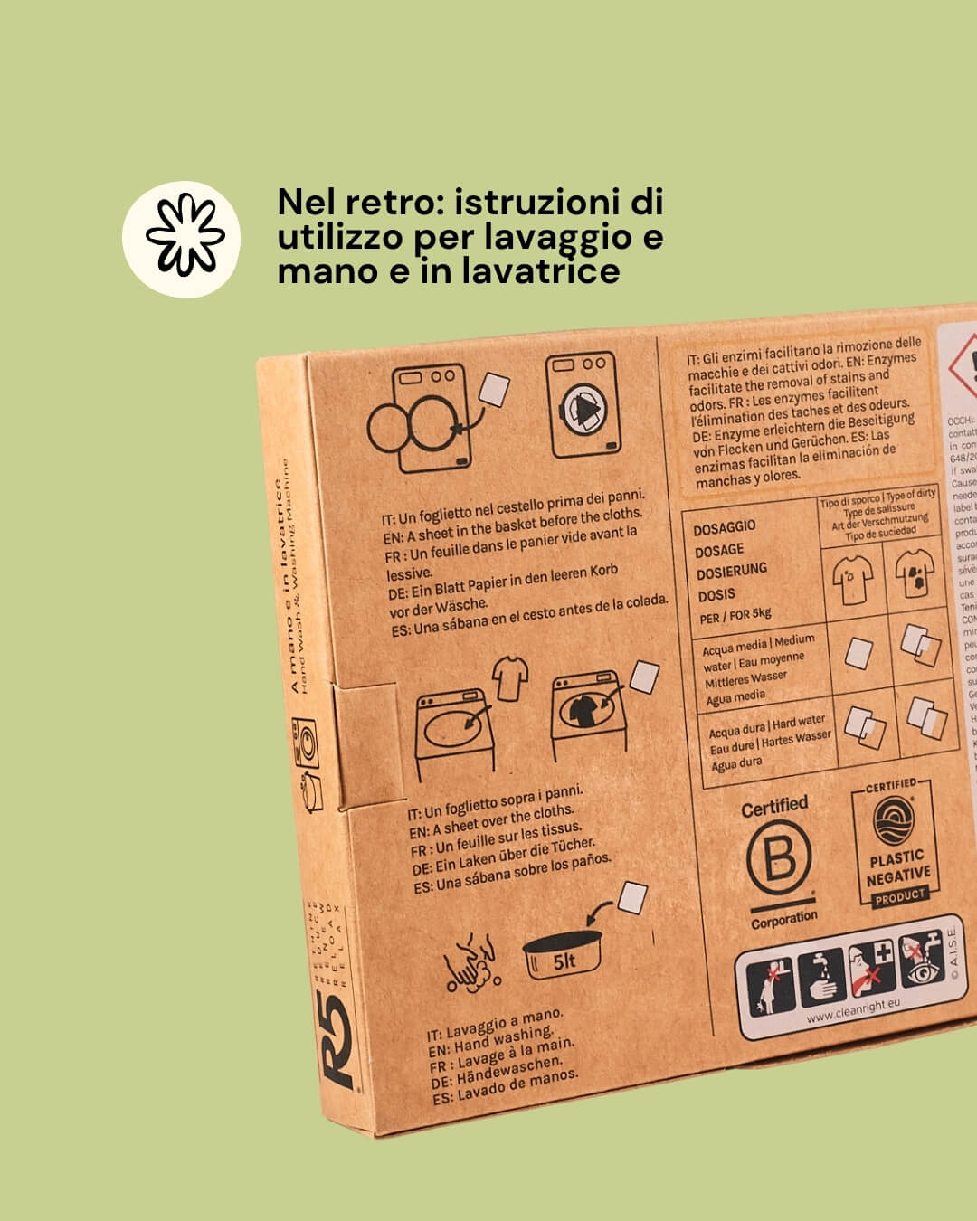 Detersivo in fogli per lavatrice - r5 living 3 R5 living detersivo in fogli lavatrice istruzioni