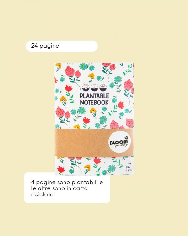 Bloom your message notebook piantabile info