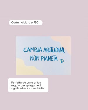 Friendly Shop Cartolina Cambia Abitudini Non Pianeta Info