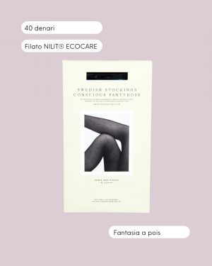 Swedish Stockings Calze Doris Dots Black 40 Denari Info