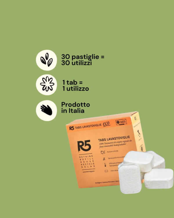 R5 Living Detersivo Lavastoviglie Tabs Informazioni