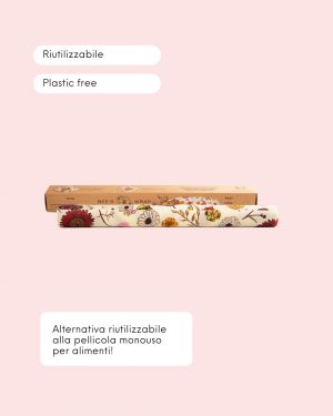 Bees Wrap Rotolo Cerato Vegan per Alimenti XXL Roll Info