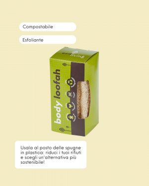 EcoLiving Spugna in Luffa per il Corpo Info