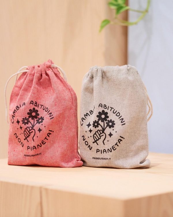 Friendly Shop Sacchetto Regalo Cambia Abitudini Non Pianeta Ambientati