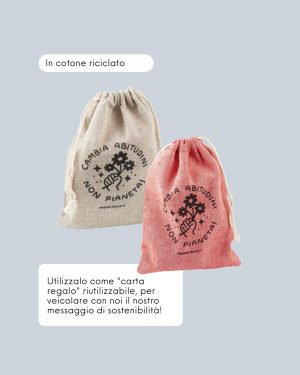 Friendly Shop Sacchetto Regalo Cambia Abitudini Non Pianeta Info