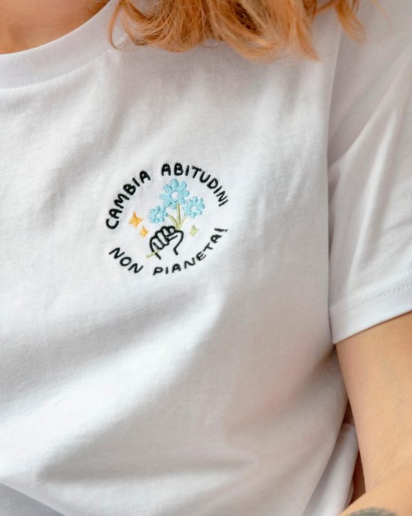 Friendly Shop T Shirt Cambia Abitudini Non Pianeta Dettaglio