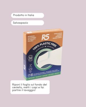 R5 Living Detersivo in Fogli per il Bucato Info