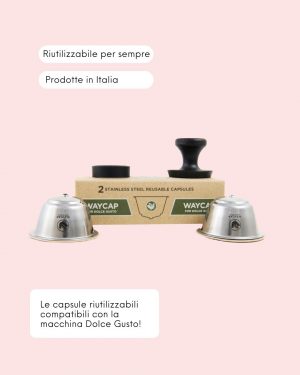 WayCap Capsule Riutilizzabili Dolce Gusto con Info