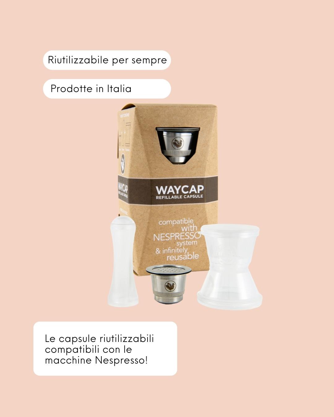 WayCap Capsule Riutilizzabili Nespresso Classico 1 Capsula