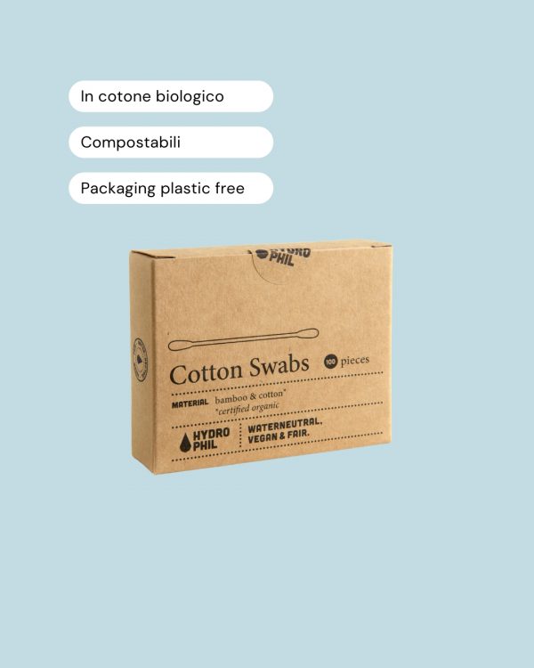 Hydrophil Cotton Fioc Biodegradabili Bambu e Cotone Info