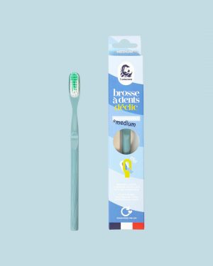 Lamazuna Spazzolino con Testina Intercambiabile Setole Medie Azzurro
