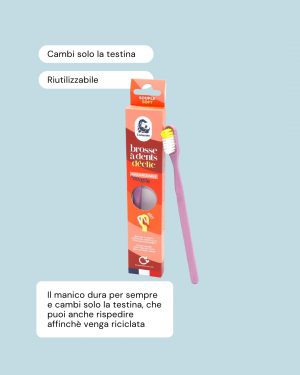 Lamazuna Spazzolino con Testina Intercambiabile Setole Morbide Info
