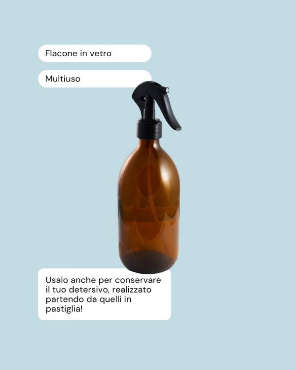 Eco For Real Contenitore In Vetro Con Spruzzino Ambrato Info