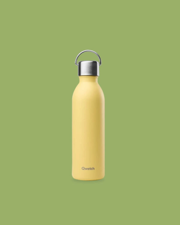 Qwetch Borraccia Termica in Acciaio Inossidabile 600ml Lemon