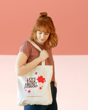 Your Best Period Tote Bag Let's Talk About Period Indossata