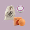 Friendly Shop Kit Regalo Pelle Vellutata Grigio New
