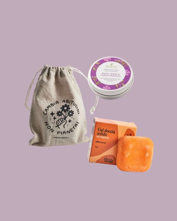 Kit Regalo Pelle Vellutata Grigio