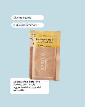 Spring Detersivo per Piatti Ricaricabile Limone