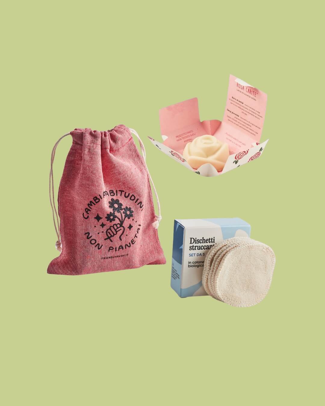 Kit regalo struccante 1 Friendly shop kit regalo struccante rosso