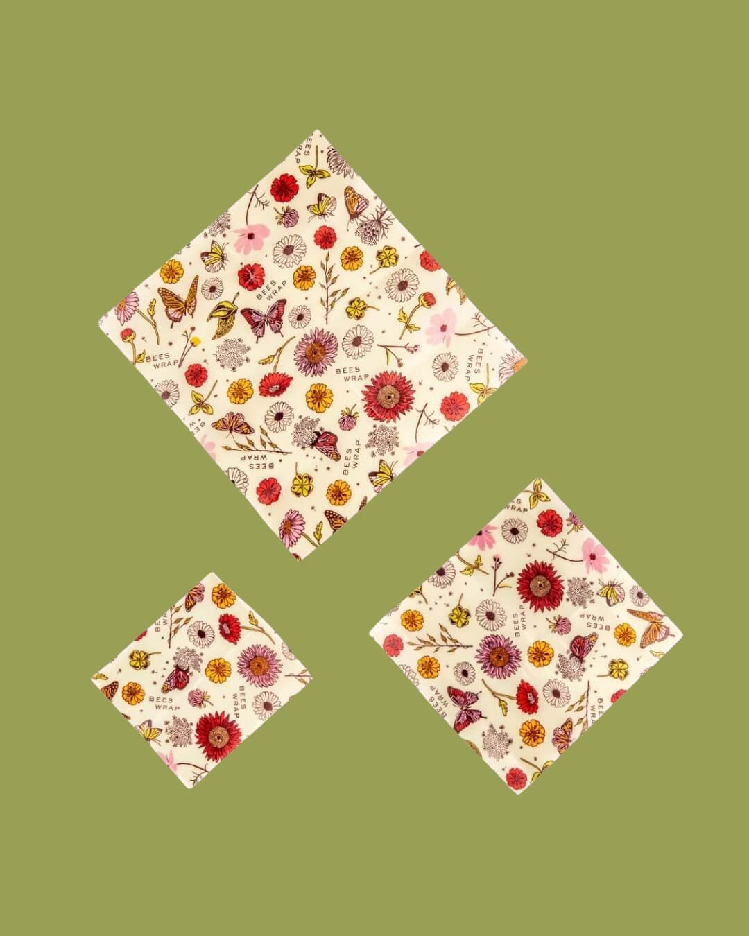 Set 3 fogli cerati per alimenti - bee's wrap 2 Set 3 fogli cerati per alimenti - bee's wrap - immagine 2