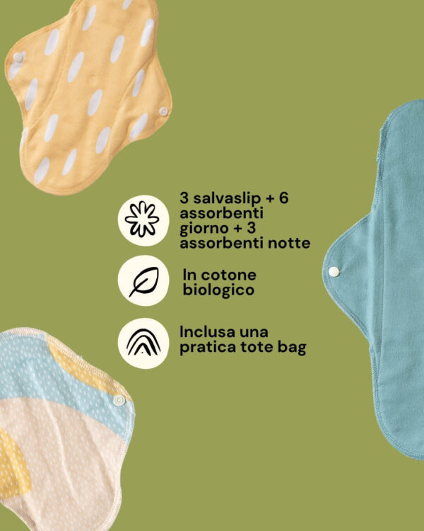 Imse Starter Kit Assorbenti Lavabili Blu Sprinkle Info