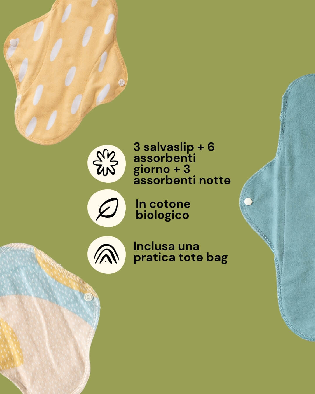 Starter kit assorbenti lavabili - imse 2 Imse starter kit assorbenti lavabili blu sprinkle info