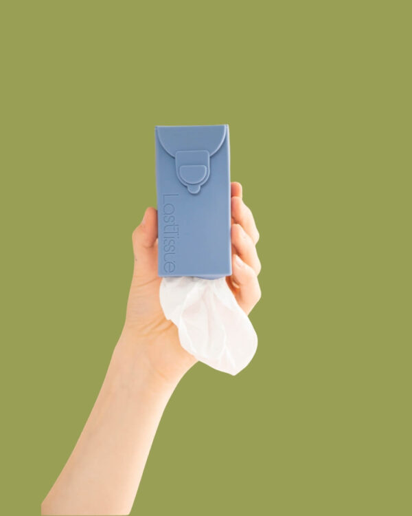 LastObject Fazzoletti di Stoffa Last Tissue Azzurro in Mano Aperto