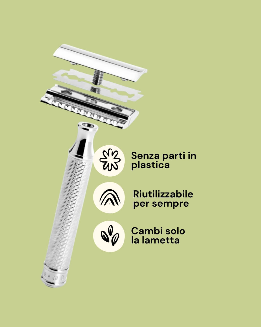 Rasoio di sicurezza - mühle 2 Mühle rasoio di sicurezza lame visibili info