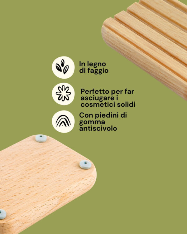 Redecker Piattino Portasapone in Legno di Faggio Info