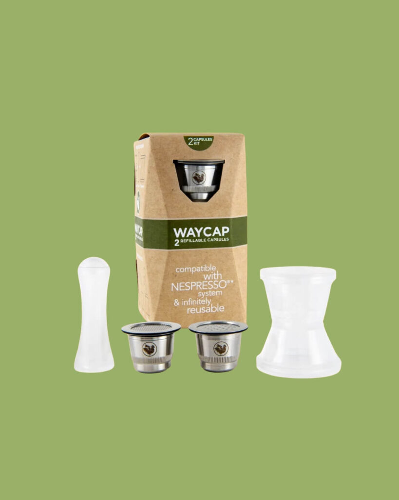 Waycap capsule riutilizzabili compatibili nespresso classico set 2 capsule