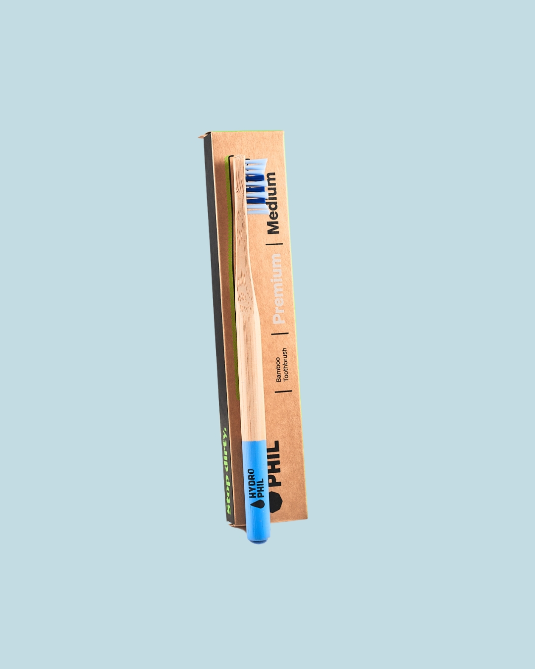 Hydrophil Spazzolino in Bambù Azzurro Premium