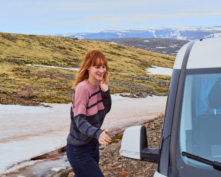 Viaggiare sostenibile islanda van