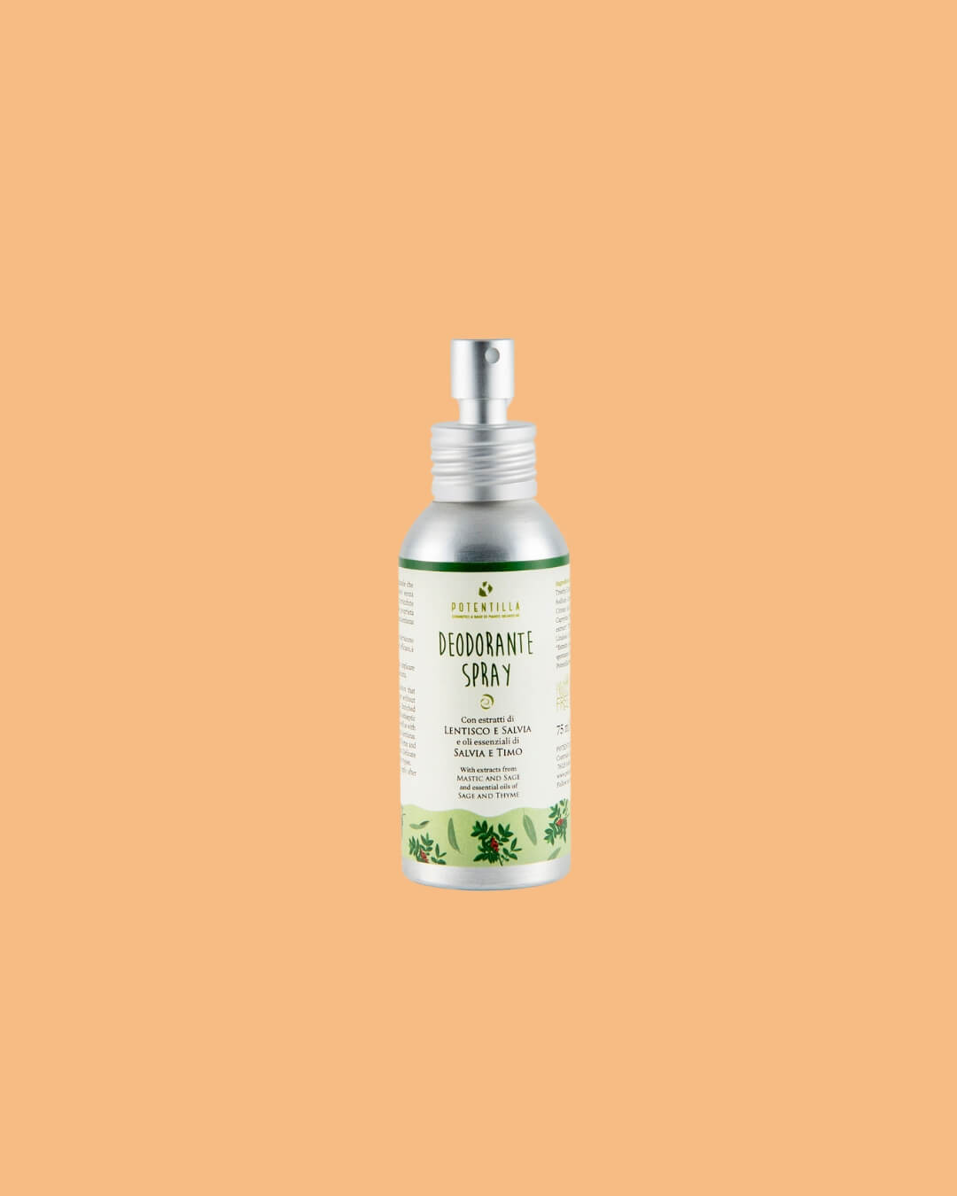 Potentilla deodorante ricaricabile spray salvia e timo spray