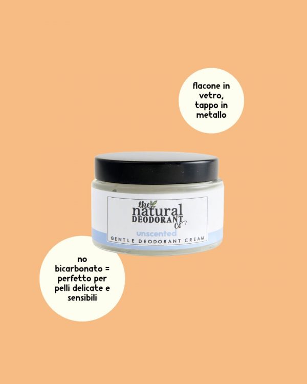 The Natural Deodorant Deodorante in Crema per Pelli Sensibili Senza Profumo Informazioni