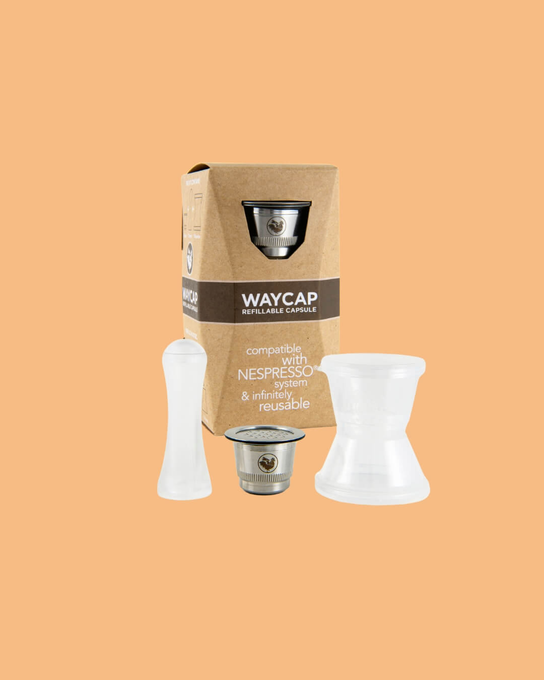 WayCap Capsule Riutilizzabili Nespresso Classico Set da 1 Capsula