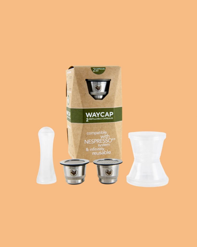 Waycap capsule riutilizzabili nespresso classico set da 2 capsule