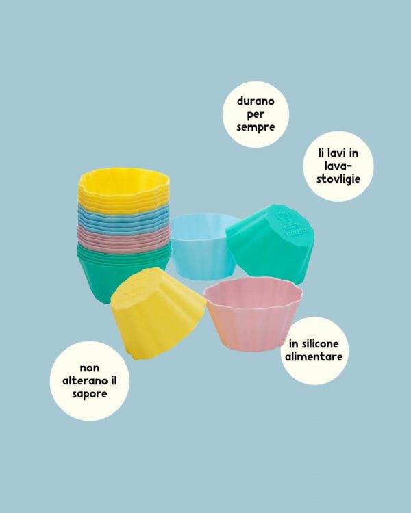 Backefix Pirottini in Silicone per Muffin Info